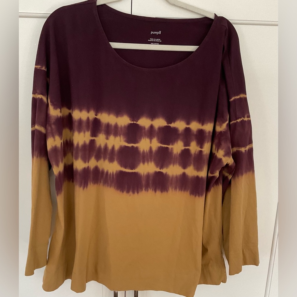 J Jill pure Jill tie dye Tee Loose fit Sz XL